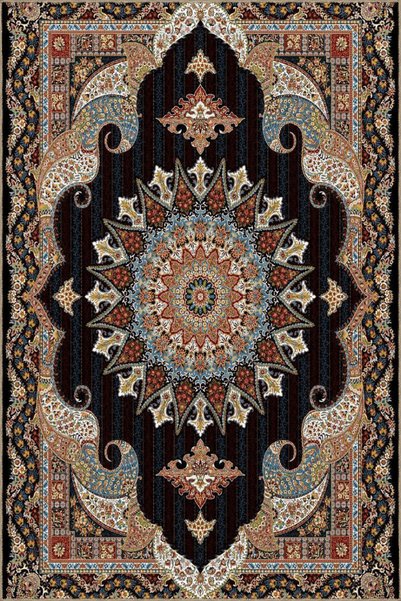 Rugs Modern Halı Multicolored Traditional Motif Ethnic Patterned Vintage Deco...