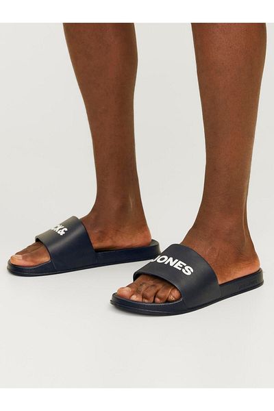 Jack & Jones Ανδρικές παντόφλες JACK JONES - Γραπτές, Μοντέλο 12251249