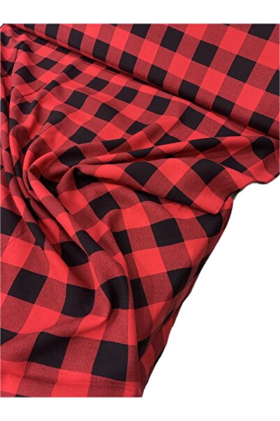 Evimmis Бавовняна віскозна тканина в клітинку - для суконь, шароварів, подвій...