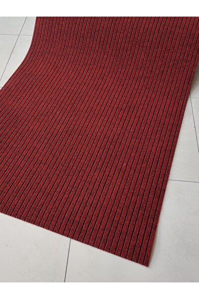 Geo Bingo Çelik Halı Kırmızı Kaymaz Taban Paspas Yolluk Oto Paspası