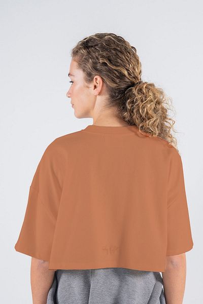 Friday Offset Tricou extra oversize pentru femei - Cultură moale, 100% bumbac, decolteu
