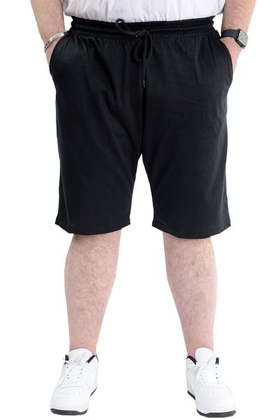 ModeXL Capri pentru bărbați - Mode XL, mărime Plus, buzunar lateral de bază, negru 24514