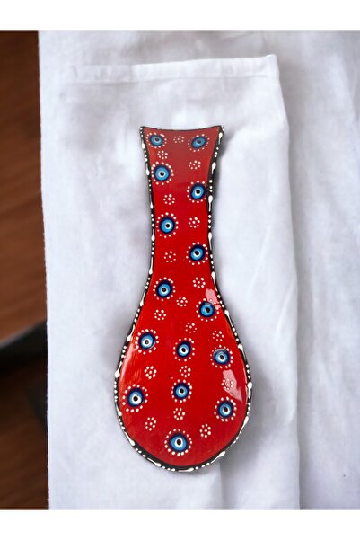 qtahya homes queen of kütahya Evil Eye Bead Patterned Tile Spoon Holder Authe...