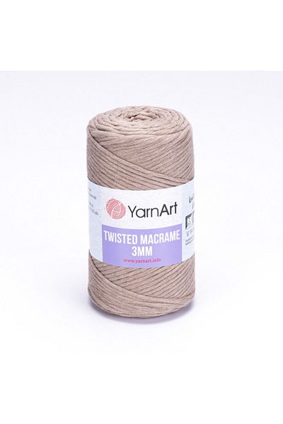 Yarnart Twisted Macrame 3 Mm - Μακραμέ Πλεκτό Νήμα Γαλακτώδες Καφέ-768