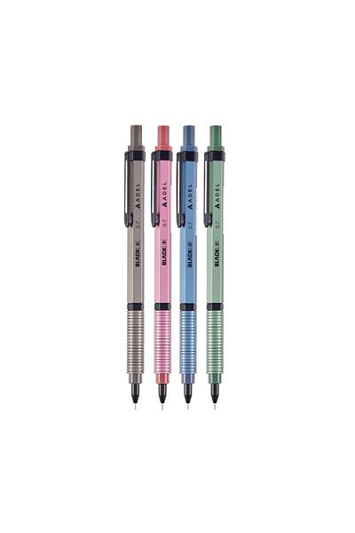 Adel Blackline Mechanical Versatil Pen - 0.7 Mm Point, Metallic Blue