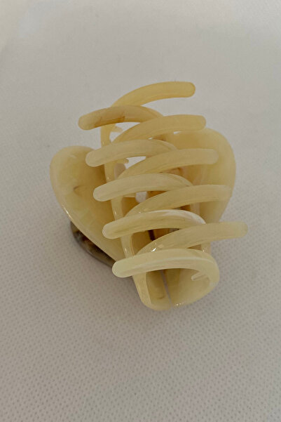 TAKIŞTIR Yellow Heart Figured Bone Peg Buckle