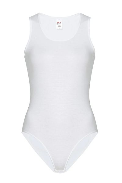 Şahin 6 Pieces Women's Bodysuit - Thick Straps, Snap Fasteners, 95% Cotton, 5% Lycra