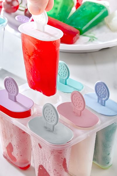 Selenica 6-Piece Practical Ice Cream and Fruit Mold Children's Ice Cream Mold Ice Mold