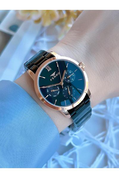 FERRO 3 Atm Steel Cord Special Design Women's Wristwatch BFM210788AWT-R