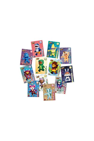 karinabest بطاقات تجارة بانيني Stumble Guys - 5 عبوات (30 بطاقة)