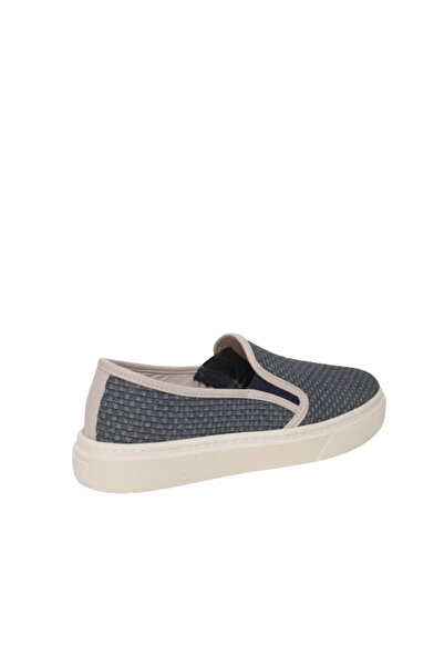 REKOR Kadın Lacivert Yazlık Keten Sneaker