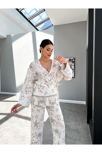 ESRAHELVACI Kimono Textured Set