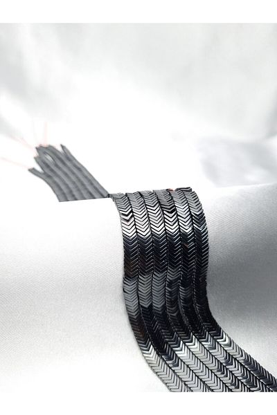 Yüksel Boncuk 6x1 mm Hematite Anthracite Sergeant Natural Stone String