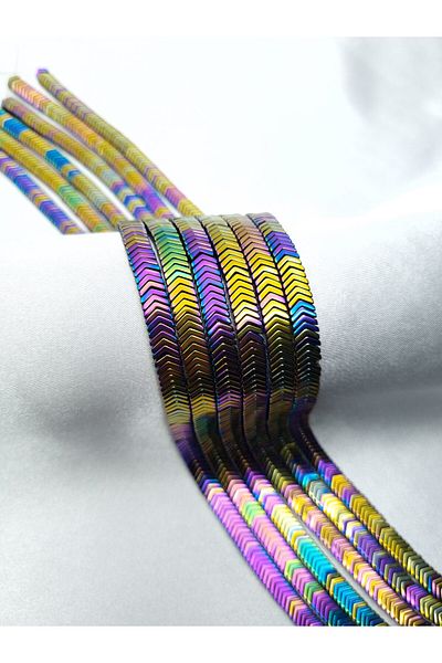 Yüksel Boncuk 6x1 mm Hematite Stone - Sergeant Model Natural Stone String