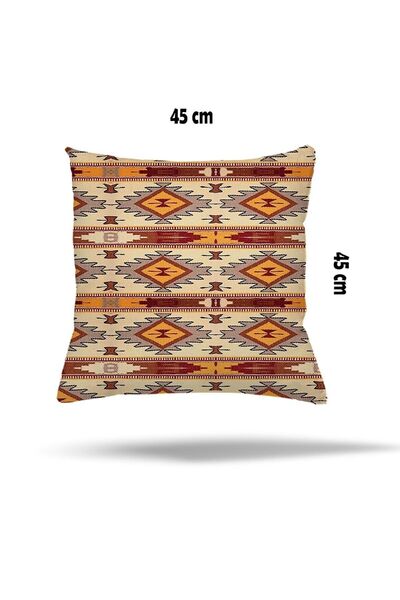 farbala Ethnic Hidden Zipper Bird Heart Leaf Butterfly Pattern Pillowcase