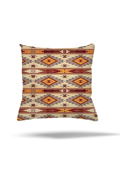 farbala Ethnic Hidden Zipper Bird Heart Leaf Butterfly Pattern Pillowcase