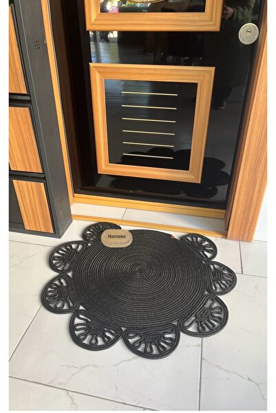 naylişhome الجوت، القش، سجادة الباب، هدية، مهر، حديث، ديكور