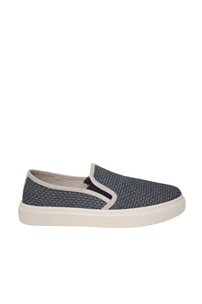 REKOR Kadın Lacivert Yazlık Keten Sneaker