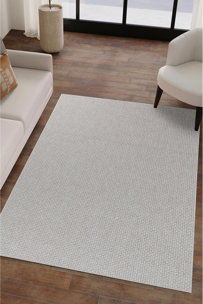Natura Premium Kalite Kaymaz Tabanlı Doğal Yıkanabilir Kilim Oturma Odası Balkon Bahçe Mutfak Kilim