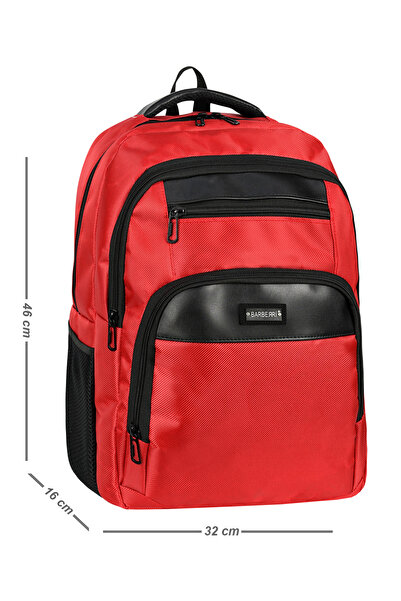 barberri 16-дюймовий міцний рюкзак для щоденних поїздок до школи з прошитим швом