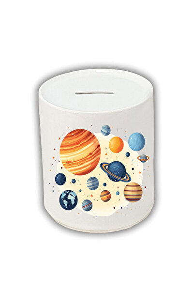 lili hediyelik بنك أصبع مختلط مطبوع عليه كوكب - تراكم العملات المعدنية