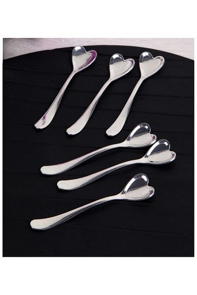 stilsenin34 Lux Steel Heart Teaspoon 6Pcs