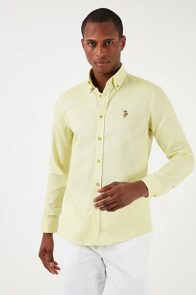 U.S. Polo Assn. Ανδρικό αθλητικό πουκάμισο US POLO Slimfit -1826727 Cedcolor