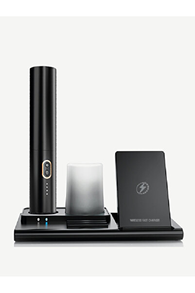 Linktech W799 Premium 3’ü 1 Arada Masaüstü Wireless Telefon Tutacağı & Şarj Aleti