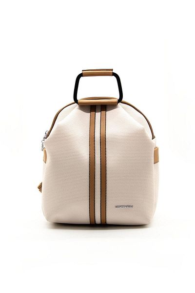 Silver Polo A.Taba SP771 Γυναικείο Σακίδιο Πλάτης - Ασημί Polo Beige