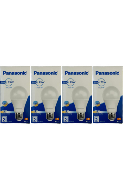 PANASONIC 10,5W (75W) 2700K (Sarı Işık) E27 Duylu Led Ampul (4 Adet)