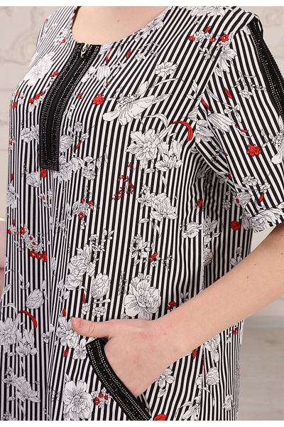 İMAJİNAL Rochie de damă 100% viscoză cu fermoar cu imprimeu floral