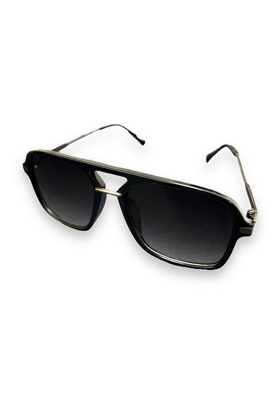 Silvio Monetti UV400 Degrage Black Unisex Sunglasses -615275