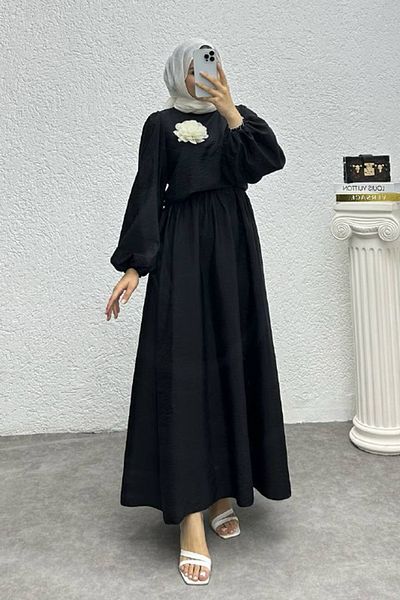 Neşeli Butik Γυναικείο κοστούμι Hijab με λεπτομέρεια λουλουδιών - NMS004