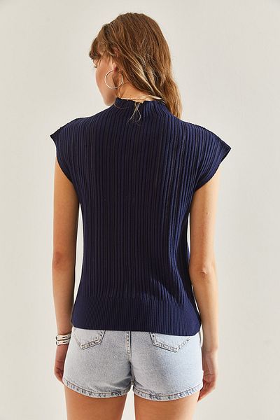 Bianco Lucci Durchbrochene Strickbluse für Damen -20246046