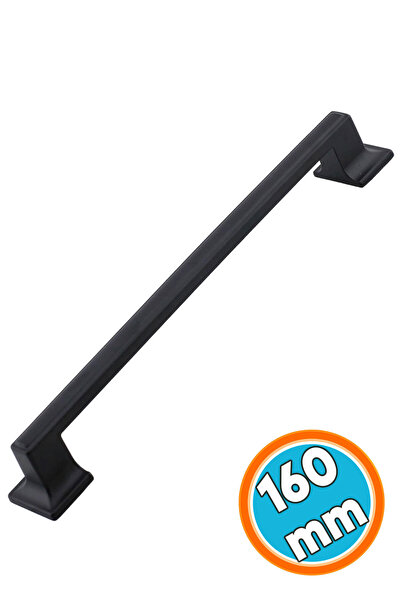NZB Siyah Kulp Metal Mobilya Çekmece Mutfak Dolap Dolabı Kapak Kulpları 160 mm Kulbu Kulpu 16 cm