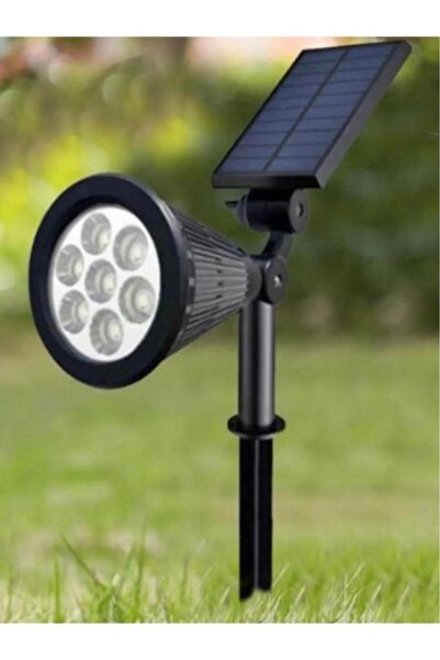 SeKaTech 7w Yeşil Led Işık Güneş Enerjili Kazıklı Çim Lambası Cata Solar Bahç...