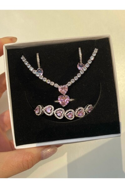 h&b design jewel Kalp Detaylı Set 3