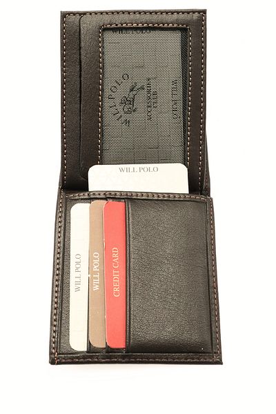 GUZZYLife Men's Wallet - Genuine Calf, Leather with Coin Compartment