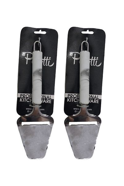 COOKCASE 22CM White Cheese Cutter - 2 Pieces
