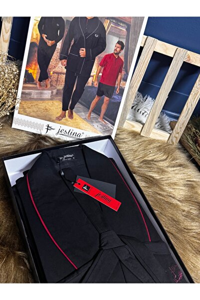 SATTENS Набір для нареченого з 5 предметів - комплект піжами з бавовняної тканини