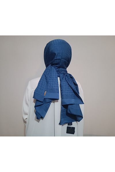 Levidor Şal jacquard albastru