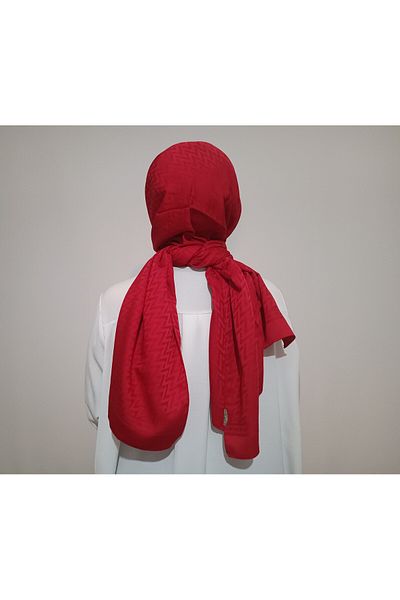 Levidor Blue Jacquard Shawl