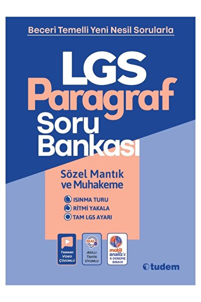 Tudem LGS 8. SINIF PARAGRAF SORU BANKASI