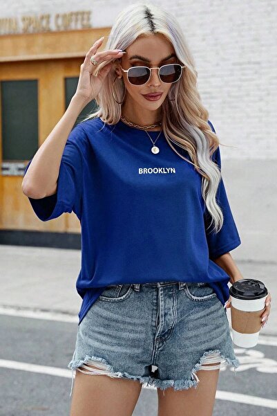 oneagılyazı Tricou oversize unisex cu imprimeu Brooklyn
