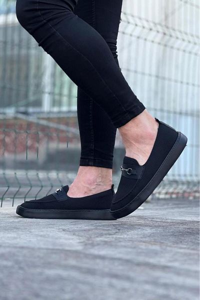 BPM Wagoon WG060 - Tricotaj pentru bărbați, cărbune, pantofi casual balerină