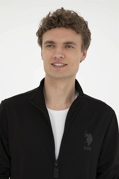 U.S. Polo Assn. Hanorac pentru bărbați, cu fermoar, extra slim fit, U.S. POLO - 1824201   murda