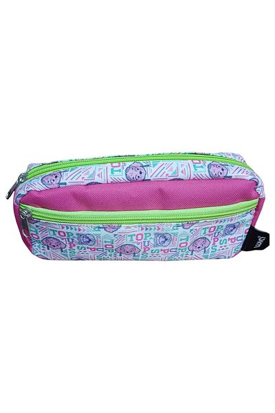 SEYFİKİRTASİYE Colored Fabric - 2 Compartments, Cloth Pen, 1 Main Compartment and 1 Front Pocket