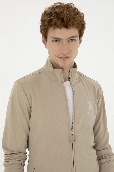 U.S. Polo Assn. Ανδρικό φούτερ με φερμουάρ POLO Extra Slim Fit - 1824201 Murda