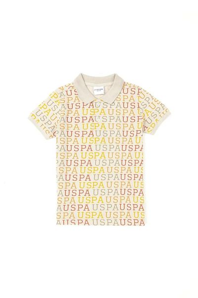 U.S. Polo Assn. Tricou cu gât polo pentru băiat