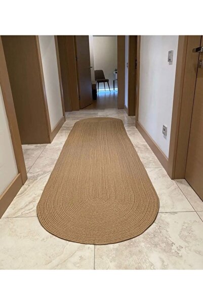 bestiva hasır jüt halı el örgüsü halı kilim yıkanabilir çift taraflı oval